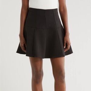 NWT Nicole Miller Black Swing Skirt